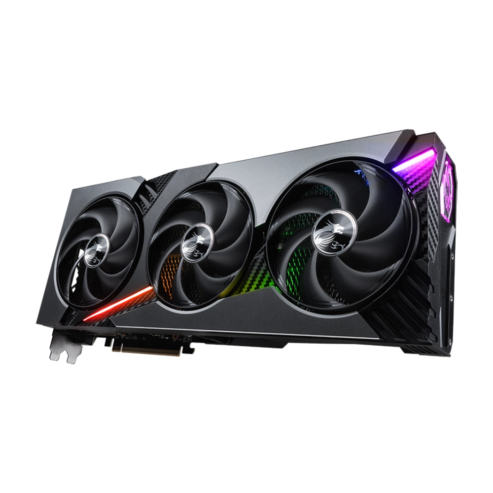 MSI Nvidia Graphic Card RTX 5080 16GB DDR7 Vanguard SOC Launch Edition Triple Fan view 4